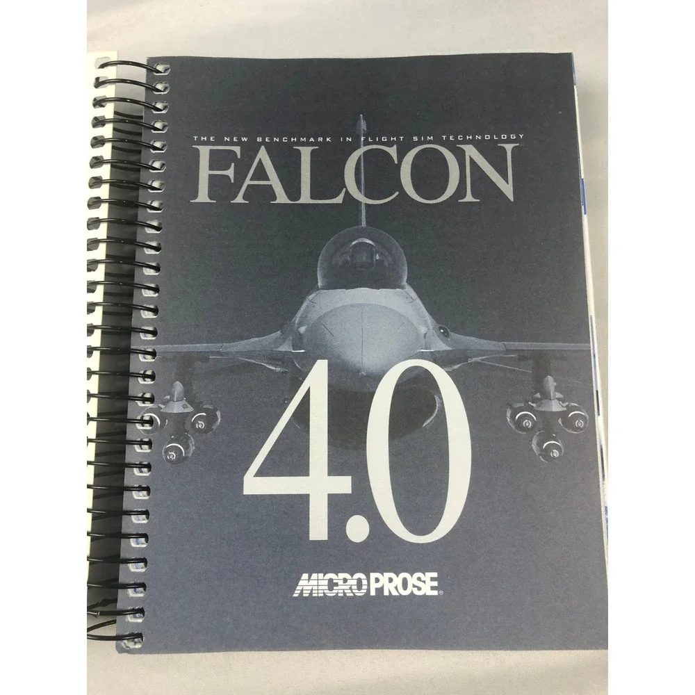 Falcon 4.0 MicroProse Flight Sim Manual First Edition 1998 Spiral Bound No CD
